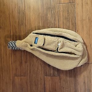 KAVU Rope Cord Sling Sherpa Fleece Backpack